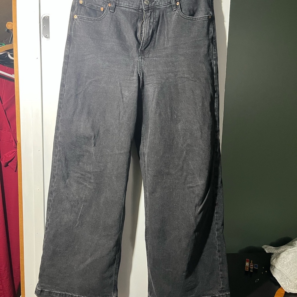 GAP Charcoal High-Rise Jeans